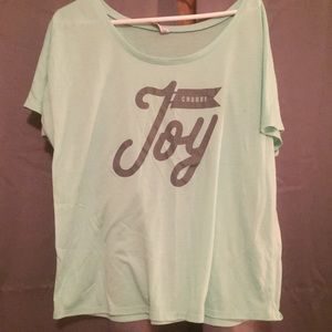 Choose Joy off the shoulder shirt